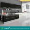 Hight gloss black color melamine kitchen cabinetry
