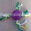 DOG COLORFUL ROPE CHEW TOY WITH TPR BONE SHAPE TOY