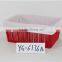 factory directly sale red cotton rope basket for fruits storing