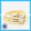 2015 yiwu wholesale fashion gold shining diamond ring for girls