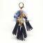Rabbit charm fur ball bag tassel keychain with tassel elements