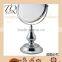 Small Metal Framed Desktop Adjustable Makeup Mirror