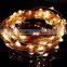 10M 100 LED Tiny Copper Wire String Fairy Lights Lamp with EU Plug 100-240Vac Adapter for Holiday and Wedding party Decoration
