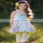 beautiful baby girl spring summer wearing cotton ruffle clothes