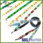Multicolor flat shoelace bracelet braid , shoelace belt