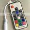 hot selling high quality 17 key rgb controller with rf remote