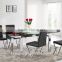 L806B home furniture 8 seater extending glass dining table