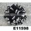 wholesale assorted rhinestone hair elastics with metal