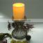 3" x 4" Indoor Flameless Ivory thin Pillar LED Candle