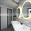 round illuminate bathroom mirrors for hotel projects, sun shape LED mirrors for USA