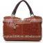 European style vintage handbag PU leather women's duffel bag