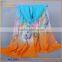 Latest arrival trendy style 100% ruffle silk scarf on sale
