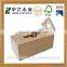 Trade assurance square solid raw wood wooden tissue box