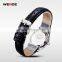 WEIDE New 2014 Fashion Genuine Leather Strap Watches Women Dress Watches Quartz Clocks 3 ATM Water Resistant WG93006