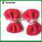 Latest design cute fabric bow tie children hair clip set