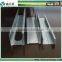 Galvanized metal channel for partition wall