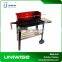 Wooden Steel Brazier BBQ Smoker Rectangular Trolly Grill