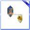 High quality zinc alloy custom enamel gold lapel pin with safety pin