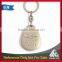 OEM personalized zinc alloy 3D embossed keyring