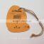 hangtag with paper string ,barcode,size and price