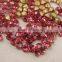 Big discount fancy back foiled round pointback rhinestone for girl dress