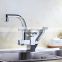 LED Chrome Commercial Pull Out Kitchen Faucet with Side Spray 1022-CP