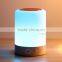 Portable wireless bluetooth speaker with colorful LED light smart music light