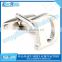 Alphabet M blank silver metal cufflink parts