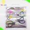 All purpose soft comfort grip handle good quality straight scissors set