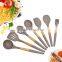 2015 New Wooden Handle 5Piece Silicone Kitchen Utensils