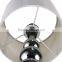 modern glass base and hemp rope table lamp with fabric shade table lights hot selling
