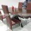 TB home Styles table vintage walnut veneer dining table