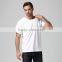 Casual round neck 100% cotton custom plain long man tshirt