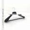 Hot-selling black plastic suit hanger with pant bar