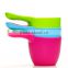 High quality colorful baby shower bath water bailer shampoo cup ,children shampoo scoop ,baby bath scoop
