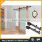 New Double Wood Sliding Garage Barn Door Hardware Rustic Black Track Kit