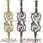 Antique outdoor/indoor balcony wrought iron handrails/railing parts designs
