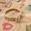 Wholesale engagement couple finger rings 18k solid gold plated cz diamonds high quality finger rings more attractive