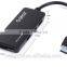 H3TS-U3 slim 3 port usb 3.0 hub with sd/cf card reader