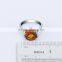 Best gift for women 925 Silver Amber Gemstone ring, Wholesale white gold plated Jewelry rings