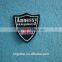Microfibre basis raised rubber animal foot logo patch