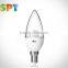 E14 C37 3W 5W led candle bulbs electroplate chrome ,golden CE ROHS