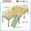 Collapsible steel metal platforms warehouse racking system