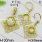 Good Quality Classic Style 18k Gold Filled Jewelry Set With Creamy-white Stone