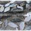 Vogue mesh gold yarn leaves embroidered lace fabric for garment
