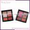 2017 New arrived facial 6 color makeup blusher palette oem