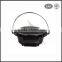 Outdoors environmentally friendly round cast iron bbq grills