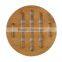 Little Round Bamboo Wood Cutting & Kitchen Chopping Board With Groove