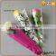clear opp transparent single rose flower sleeve