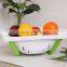 Wholesale Stock Kitchen Vegetable&Fruit Plastic Drain basket Draining Rack